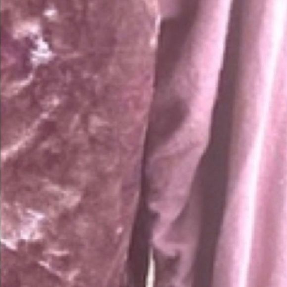 Umgee Crushed Velvet Dusty Rose Bohemian Top Cinch Draw String Sleeves Sz Small - Picture 2 of 12